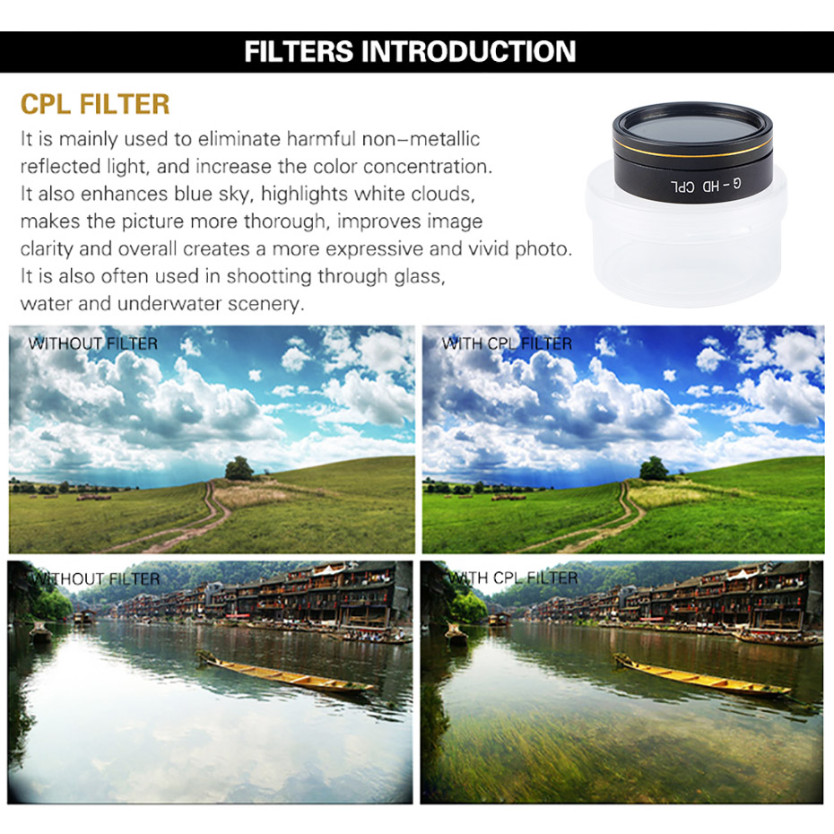 Drone Filter For Phantom 4 Pro - огляд і ціна Drone Camera Professional